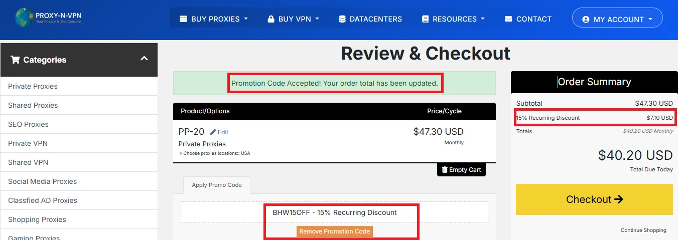 Proxy n vpn 15% off coupon code